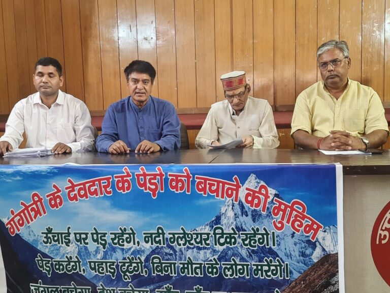 गौमुख ग्लेशियर के निकट दो लाख से अधिक देवदार के पेड़ों पर संकट गौमुख ग्लेशियर के निकट दो लाख से अधिक देवदार के पेड़ों पर संकट