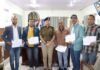 सड़क दुर्घटना में पुलिस का सहयोग करने वाले 9 व्यक्तियों को किया सम्मानित