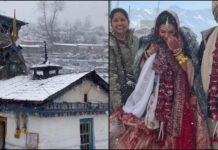 त्रियुगीनारायण में बर्फबारी के बीच 7 जोड़ों ने लिए फेरे, शिव-पार्वती विवाह स्थल बना यादगार वेडिंग डेस्टिनेशन