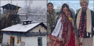 त्रियुगीनारायण में बर्फबारी के बीच 7 जोड़ों ने लिए फेरे, शिव-पार्वती विवाह स्थल बना यादगार वेडिंग डेस्टिनेशन