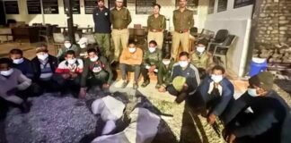 रुद्रप्रयाग: होली में चिकन-मटन की जगह चट कर गए काकड़, 14 लोग गिरफ्तार