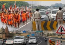 कांवड़ यात्रा में बाहरी राज्यों से आने वाले वाहनों के लिए रूट डायवर्जन प्लान जारी