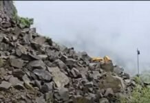रुद्रप्रयाग: सिरोबगड़ लैंडस्लाइड जोन में भारी भूस्खलन, 10 किमी लंबा जाम; 15 जुलाई तक बारिश का अलर्ट