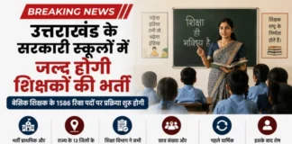उत्तराखंड के सरकारी स्कूलों में जल्द होगी 1586 बेसिक शिक्षकों की भर्ती, शिक्षा विभाग ने शुरू की तैयारी