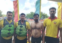 कांवड़ यात्रा के दौरान SDRF की मुस्तैदी, गंगा के तेज बहाव में फंसे 18 शिवभक्तों को सकुशल रेस्क्यू किया