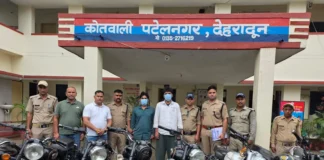 ऑपरेशन प्रहार: दून पुलिस ने वाहन चोर गिरोह का किया पर्दाफाश, 2 गिरफ्तार; 13 दोपहिया वाहन बरामद