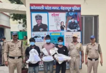 पटेलनगर में चोरी का खुलासा, तीन आरोपी गिरफ्तार