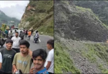 चमोली में बारिश का कहर: दो हाईवे भूस्खलन से बंद, बदरीनाथ-हेमकुंड के यात्री फंसे
