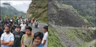 चमोली में बारिश का कहर: दो हाईवे भूस्खलन से बंद, बदरीनाथ-हेमकुंड के यात्री फंसे