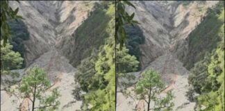 उत्तराखंड: कपकोट के कुंवारी गांव में बड़ा खतरा! भूस्खलन से शंभू नदी में बनी 800 मीटर लंबी झील