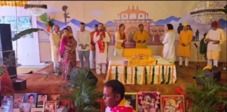 वीर शहीदों की स्मृति को समर्पित श्रीमद् भागवत कथा में पहुंचे महापौर सौरभ थपलियाल