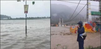 ऋषिकेश में गंगा उफान पर, अलकनंदा-मंदाकिनी चेतावनी स्तर से ऊपर; चारधाम यात्रा रोकी गई