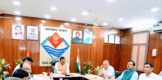 टिहरी झील को ग्लोबल डेस्टिनेषन के रूप में विकसित करने को लेकर मुख्य सचिव ने ली बैठक