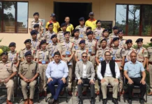 नार्थ ईस्टर्न पुलिस अकादमी(NEPA) के प्रशिक्षु अधिकारियों ने किया SDRF वाहिनी मुख्यालय का भ्रमण, आपदा प्रबंधन एवं रेस्क्यू कार्यप्रणाली की बारीकियों को जाना