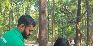 स्वच्छता ही सेवा अभियान के अंतर्गत लक्ष्मण सिद्ध मंदिर परिसर एवं वन क्षेत्र में चलाया स्वच्छता अभियान