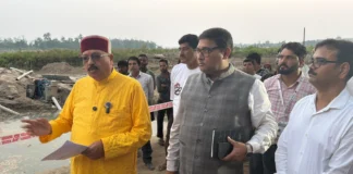 महाराज ने किया शारदा कॉरिडोर, नायकखेड़ा के कार्यों का स्थलीय निरीक्षण