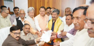 दिनेश आर्य ने दाखिल किया राज्यसभा चुनाव के लिए नामांकन, सीएम धामी समेत भाजपा विधायक रहे मौजूद