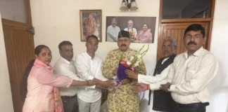 जयानंद भारती के भवन निर्माण हेतु 40 लाख की धनराशि स्वीकृत कराने पर महाराज का आभार जताया
