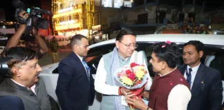 विधानसभा सत्र के सफल संचालन के बाद ऋषिकेश पहुँचे माननीय मुख्यमंत्री महोदय का नटराज चौक पर भव्य स्वागत